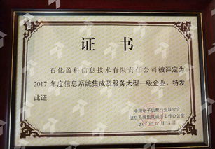 石化盈科榮膺信息系統(tǒng)集成及服務(wù)大型一級企業(yè)，入選優(yōu)秀解決方案與應(yīng)用案例